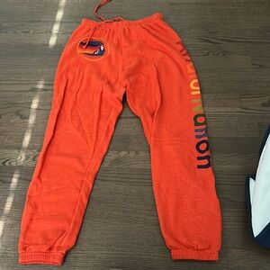 Orange Aviator Nation Sweatpants. Size Medium